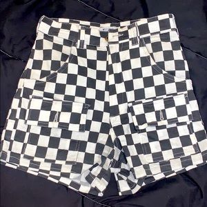 Beginning Boutique Checkered Shorts